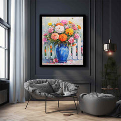 Vase of Flowers Canvas Art Print