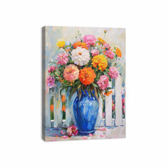 Vase of Flowers Canvas Art Print