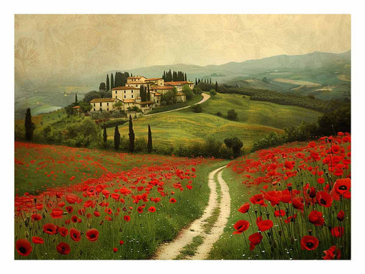 Field of Poppies Canvas Art Print