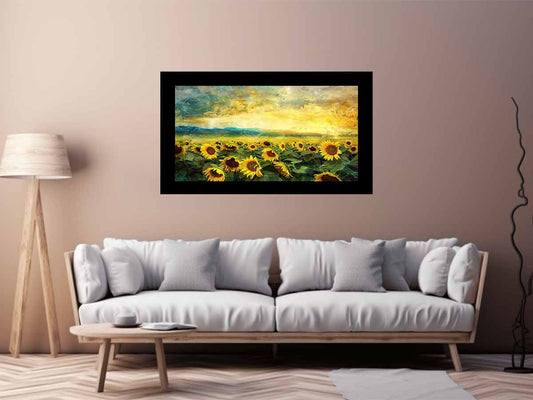 Sunflower Field Canvas Paintingn for Living room