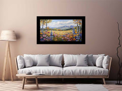 Flowers Landscape Canvas Art Print