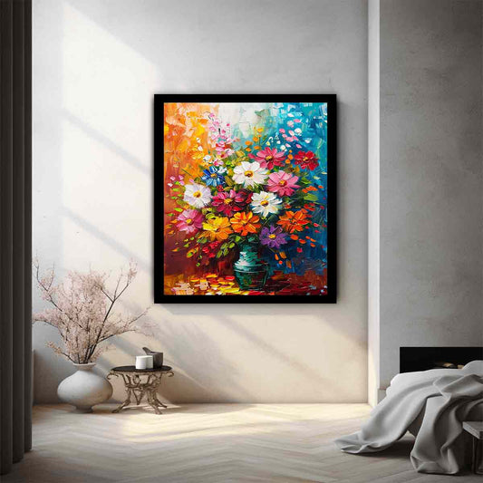 Vase of Flowers Canvas Art Print