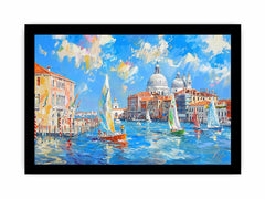 Venice Waterfront Canvas painting