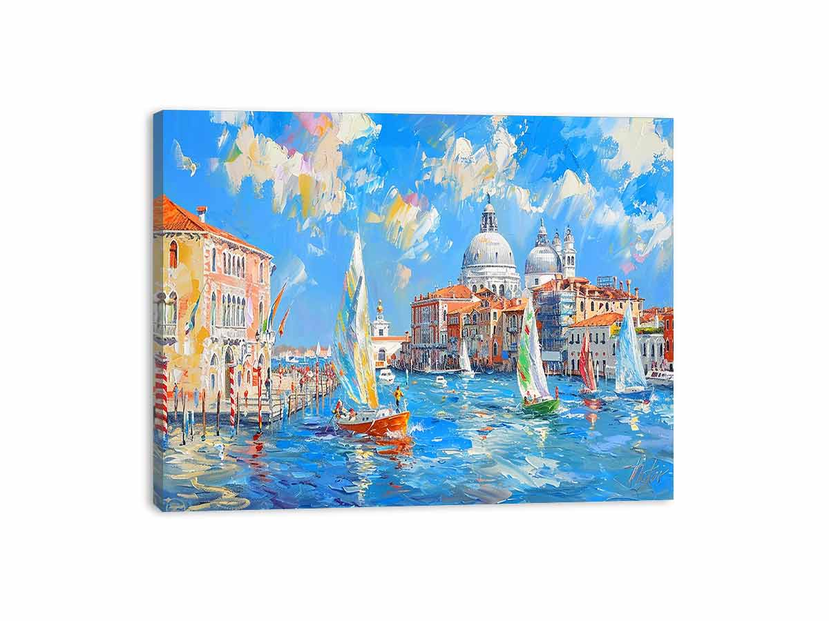 Venice Waterfront Canvas painting