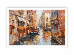 Venice Canal Gondola Ride Canvas Art Print