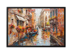 Venice Canal Gondola Ride Canvas Art Print