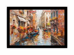 Venice Canal Gondola Ride Canvas Art Print