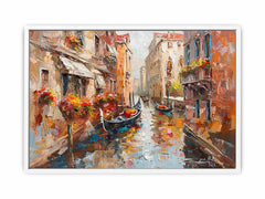 Venice Canal Gondola Ride Canvas Art Print