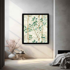 Birchtree Watercolor Painting on canvas