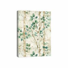 Birchtree Watercolor Painting on canvas