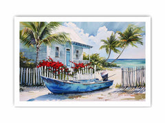 Beach House Canvas Art Print