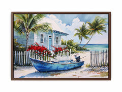 Beach House Canvas Art Print