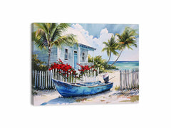 Beach House Canvas Art Print