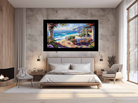 Outdoor Dining Canvas Art Print