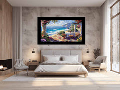 Outdoor Dining Canvas Art Print
