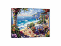 Outdoor Dining Canvas Art Print