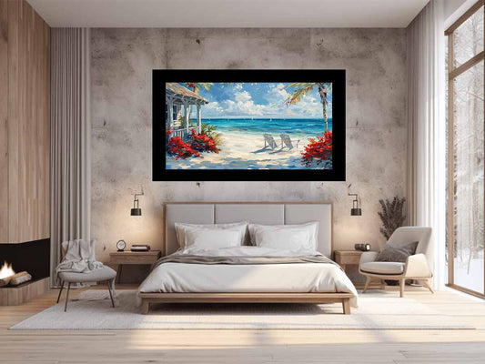 Island Cottage Painting for living room
