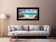 Island Cottage Painting for living room