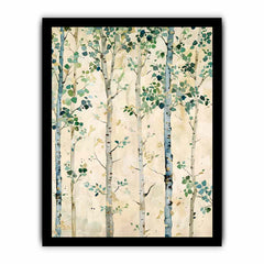 White Birchtrees Canvas Art Print