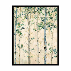 White Birchtrees Canvas Art Print