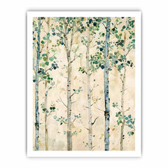 White Birchtrees Canvas Art Print