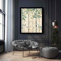 White Birchtrees Canvas Art Print