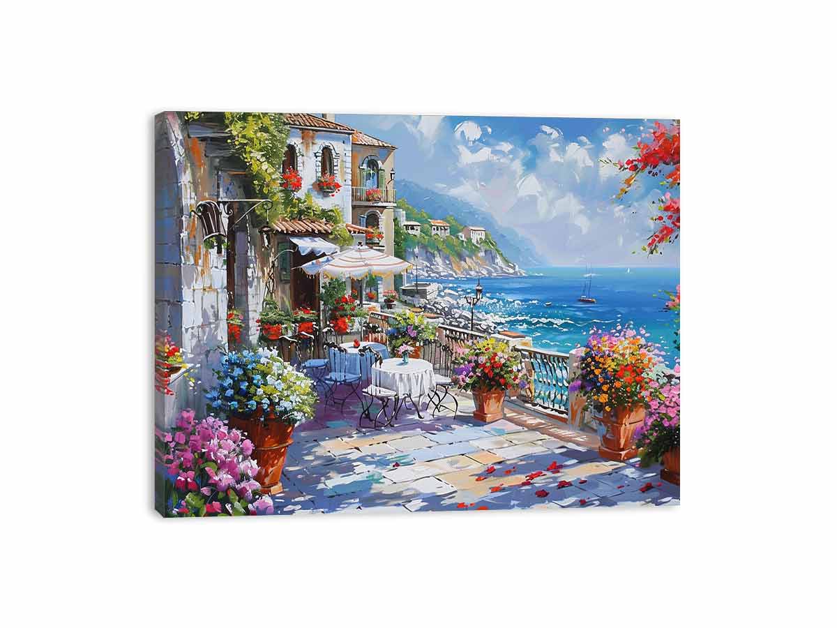 Beachside Living Canvas Art Print