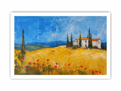 Hillside House Canvas Art Print