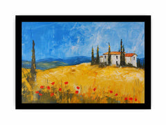 Hillside House Canvas Art Print