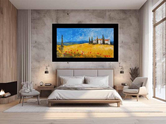 Hillside House Canvas Art Print