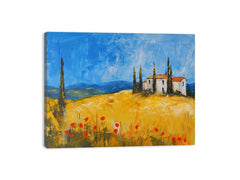 Hillside House Canvas Art Print