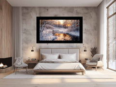 Snow River Canvas Art Print
