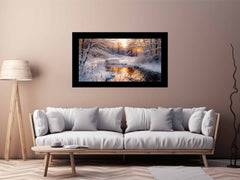 Snow River Canvas Art Print