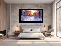 Snow River Canvas Art Print