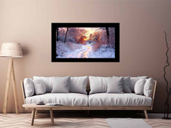 Snow River Canvas Art Print