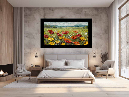 Vibrant Field Canvas Art Print