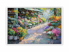 Flower Market Canvas Art Print