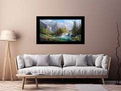 Mountain Waterfall Canvas Art Print