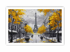 Eiffel Tower Paris Street Wall Art Painting