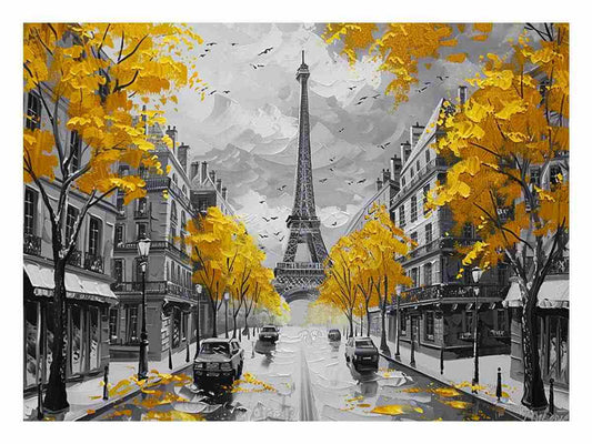Eiffel Tower Paris Street Wall Art Painting