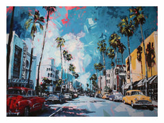 Los Angles Canvas Art Print