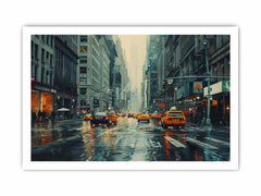 New York Street Wall Art Painting