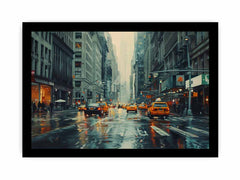New York Street Wall Art Painting