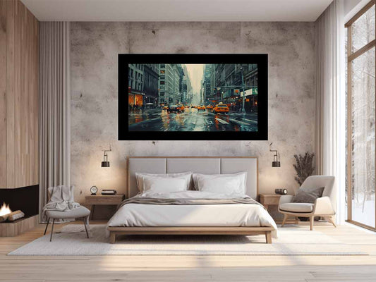 New York Street Wall Art Painting
