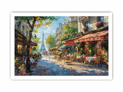 Paris Street Canvas Painting