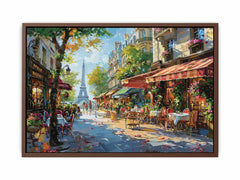 Paris Street Canvas Painting