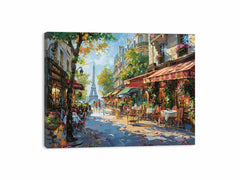 Paris Street Canvas Painting