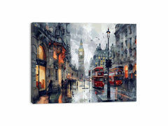 London Clock Tower Canvas Painting