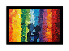 LGBT Rainbow Love Canvas Art Print