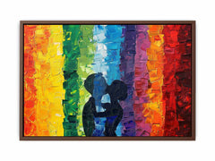 LGBT Rainbow Love Canvas Art Print